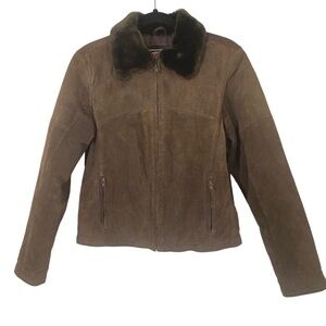 *Evolution* Not Revolution Women's Vintage Brown Leather/Suede Jacket Size M